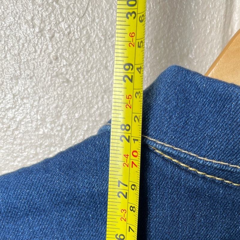 Levi's Type 1 Long Iconic Jacket Size Small Button Up Denim Retro