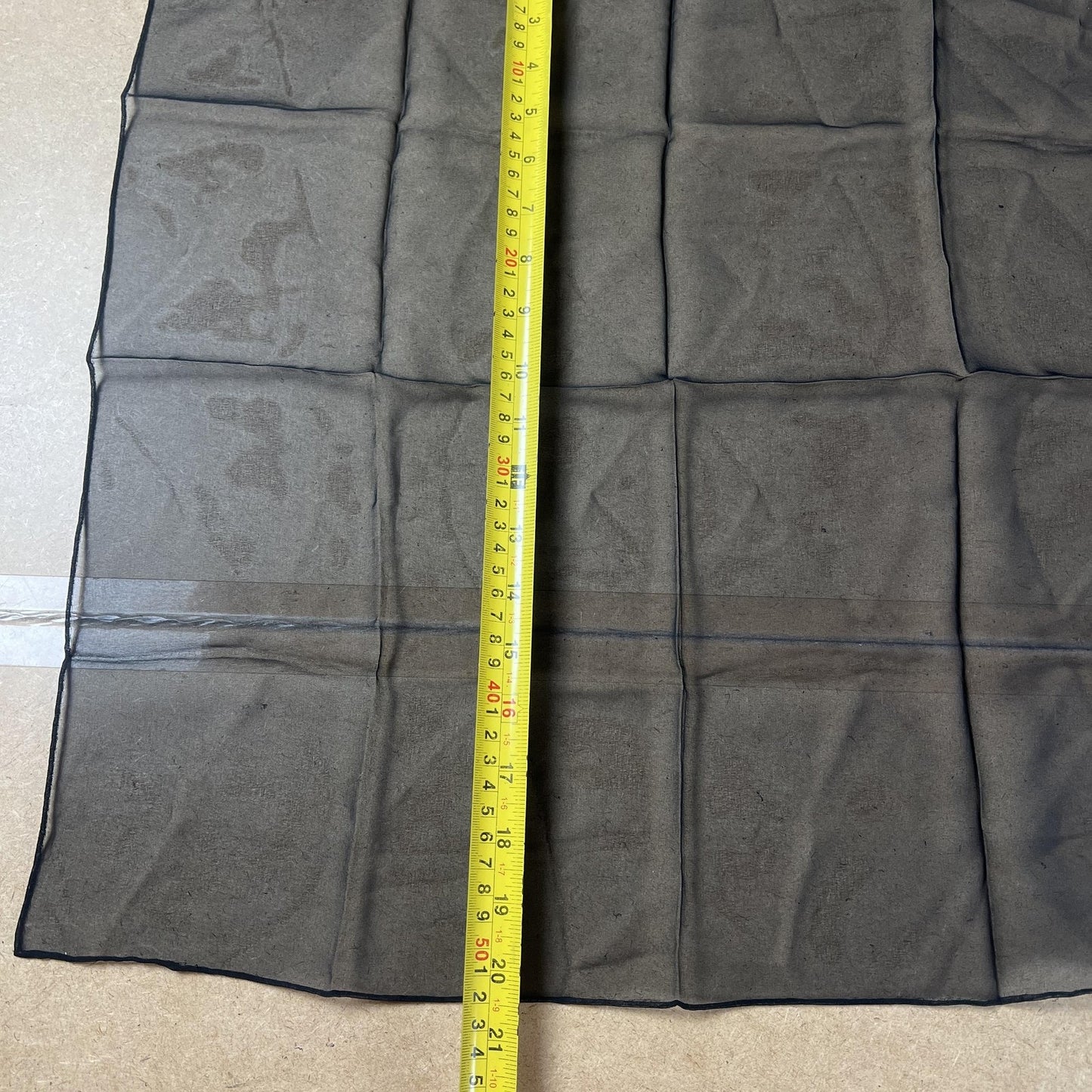 Kerchief Mens One Size Black Square Scarf Polyester Chiffon Double Sided