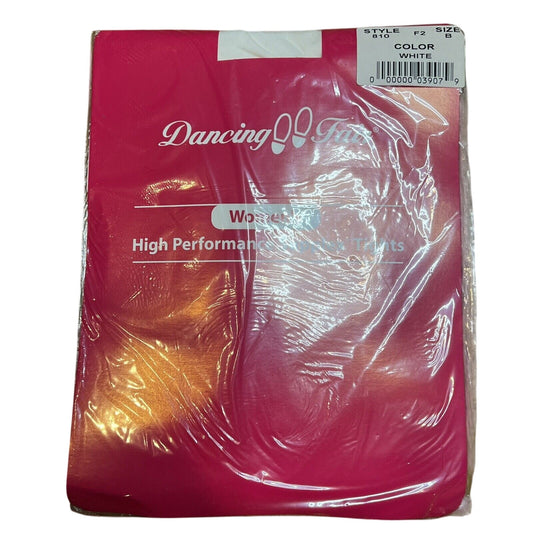 NEW Dancing Fair Women's Ultimate Performance Tights 810 White Size B