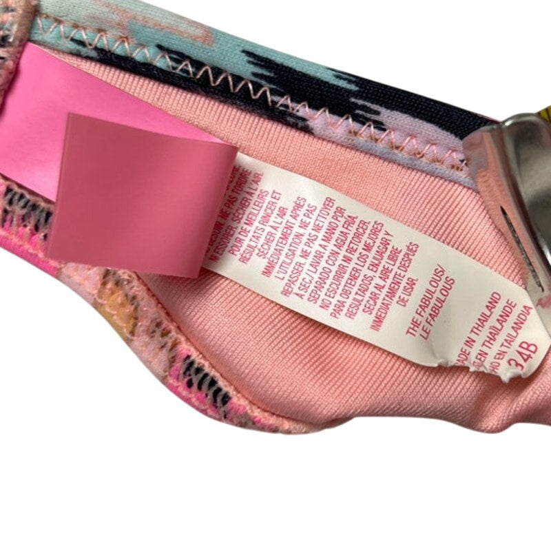 Victoria's Secret Multicolor The Getaway Halter Lightly Lined Bikini Top 34B