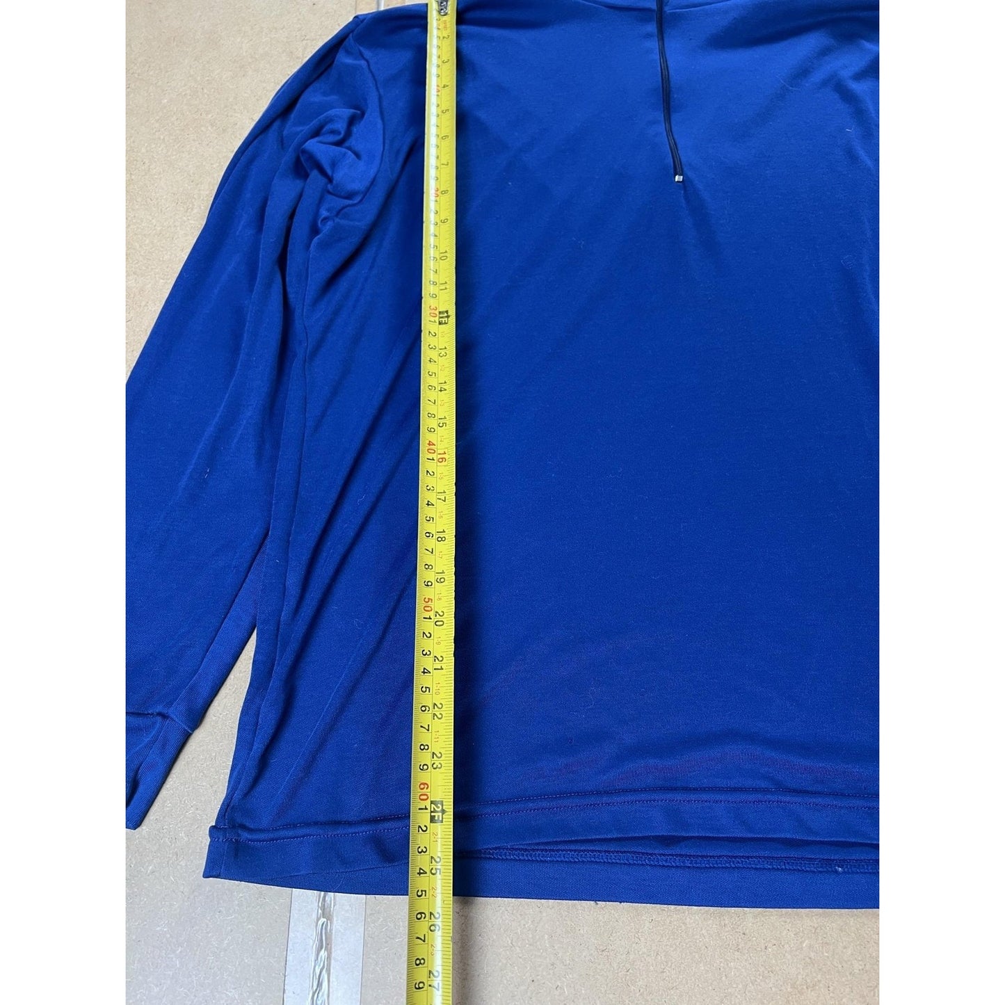 Patagonia Shirt Mens XL Blue Capilene 1/2 Zip Mock Neck Long Sleeve Base Layer