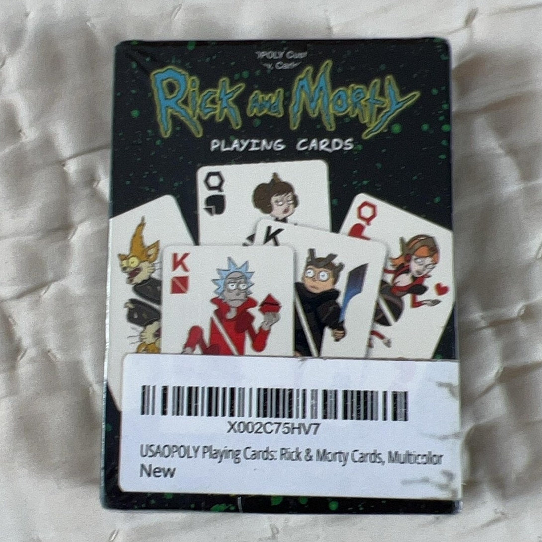Rick And Morty Playing Cards Multicolor Sealed Card Deck New Adult Swim