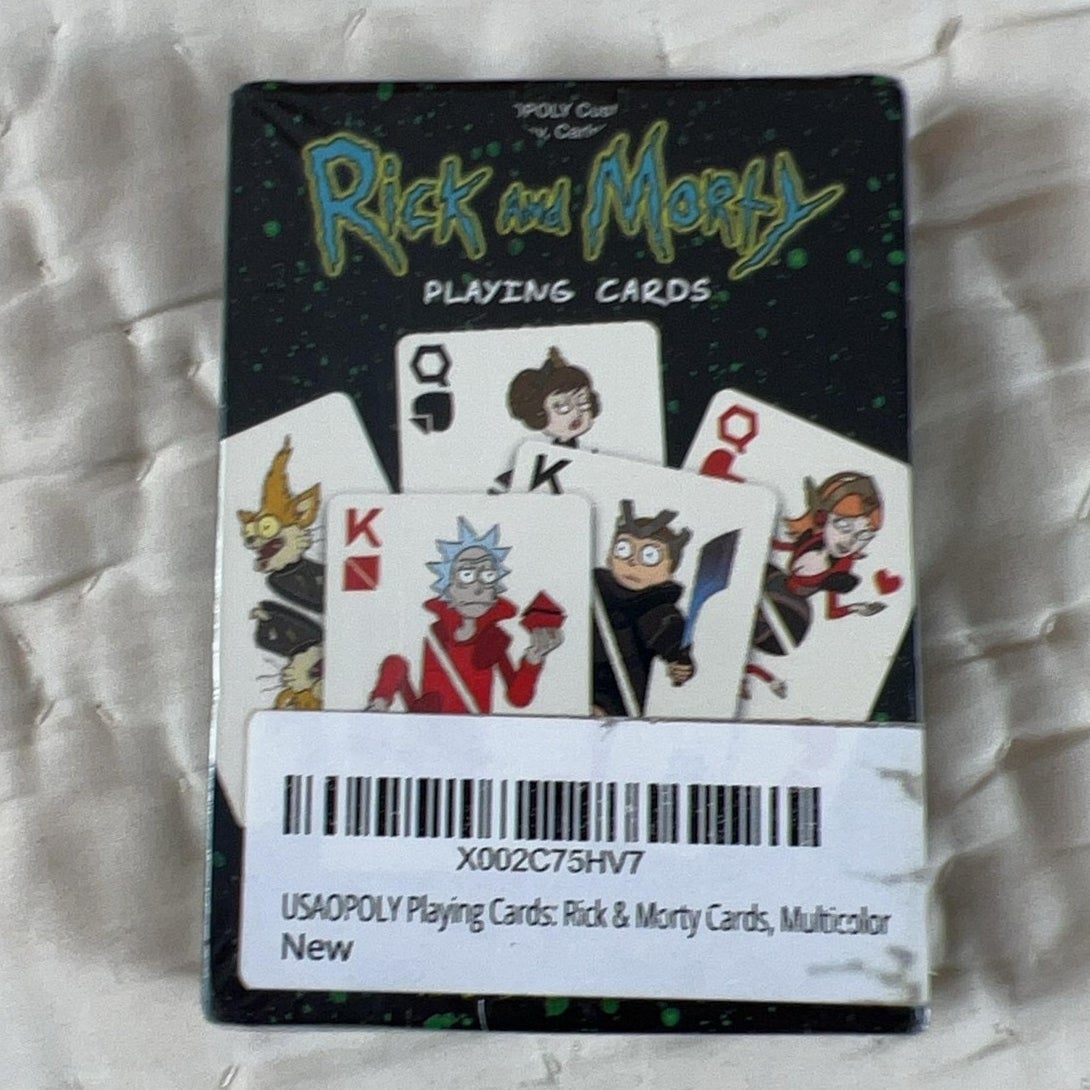 Rick And Morty Playing Cards Multicolor Sealed Card Deck New Adult Swim