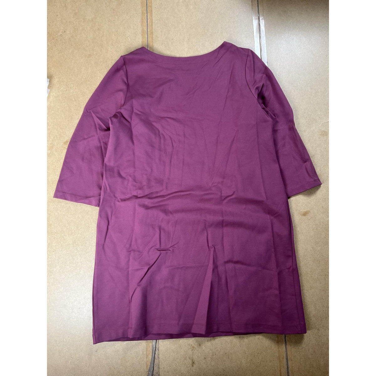 Betabrand Dress Womens 2XL Purple T-Shirt Dress Shift Knee Length Pockets