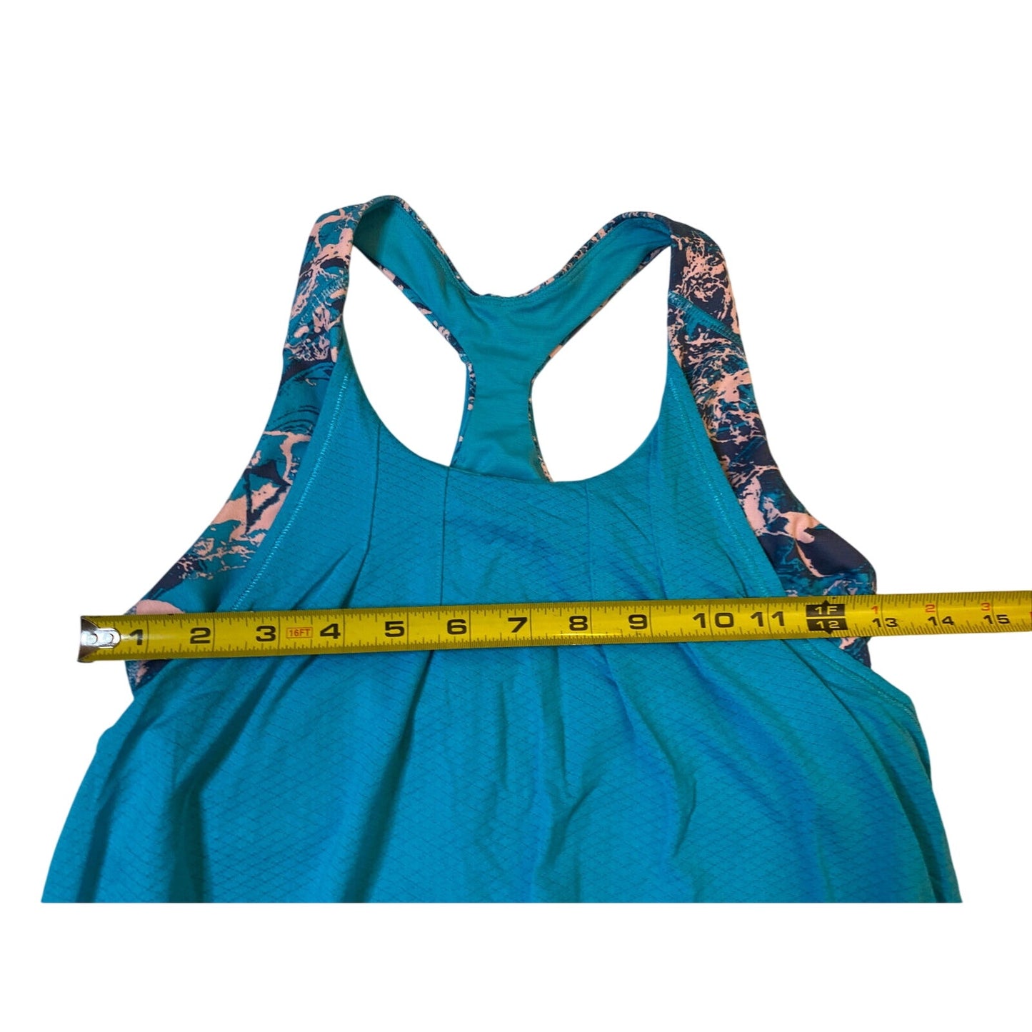 Ivivva by Lululemon Sz 12 Blue Tank Top with built in sports bra Girl's - EUC