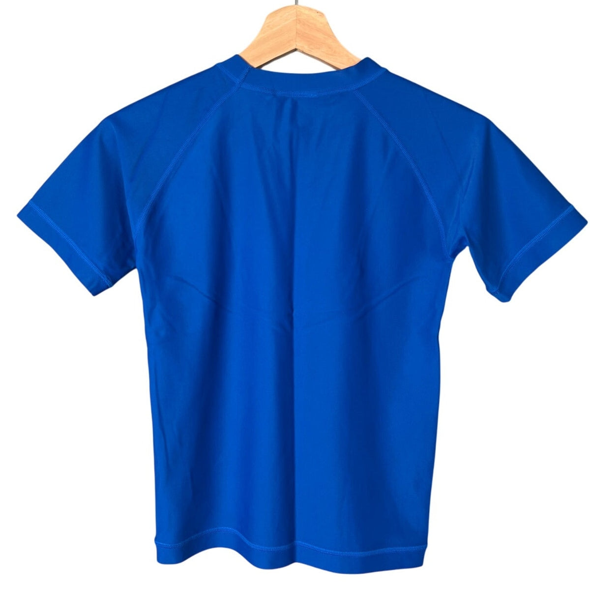 Hanna Andersson Short Sleeve Rash Guard Size 8 Plunge Blue Summer UV Protection