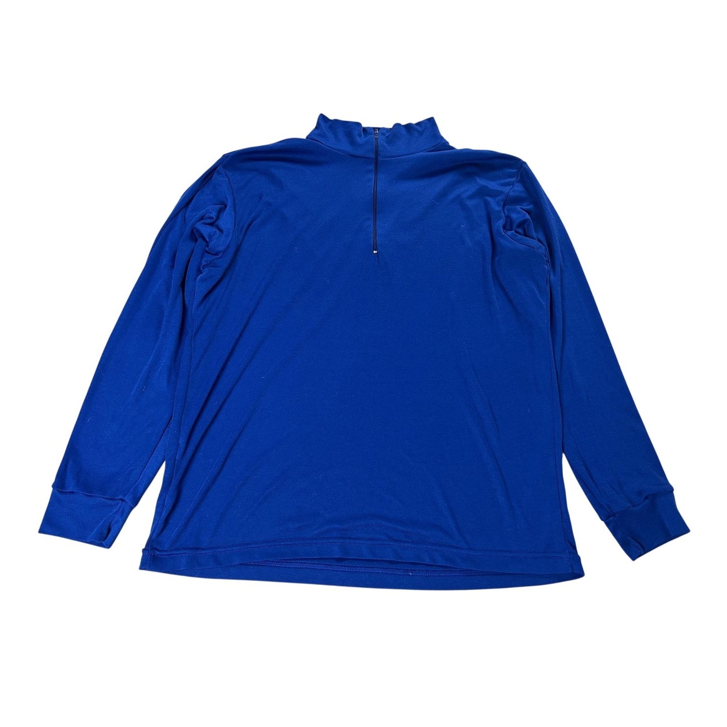 Patagonia Shirt Mens XL Blue Capilene 1/2 Zip Mock Neck Long Sleeve Base Layer