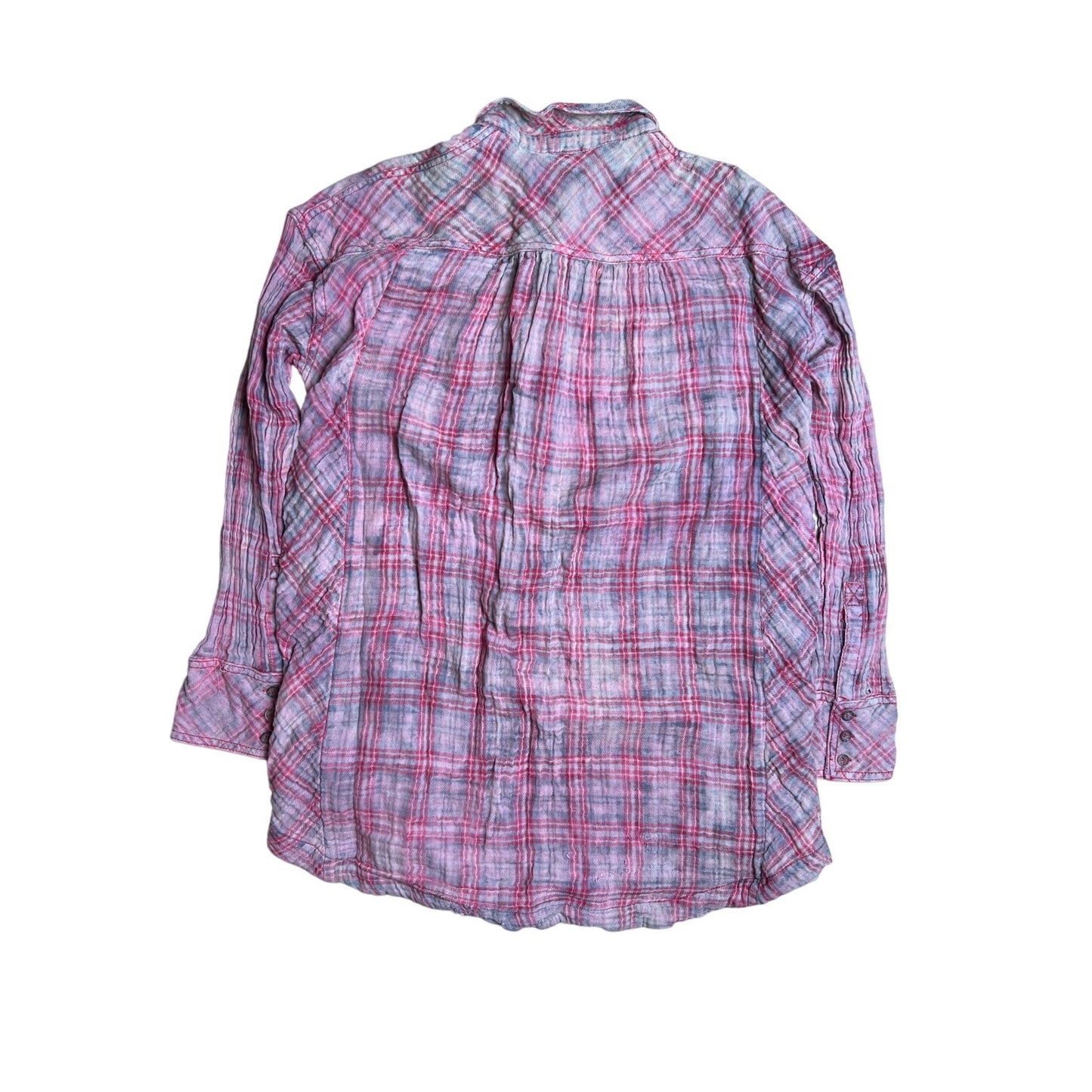 Free People Women Red Flannel Size XS
