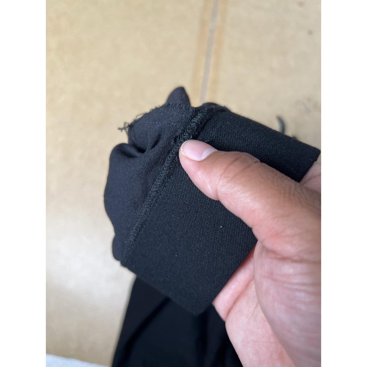 Eileen Fisher Pants Womens PM Petite Black Jersey Knit Elastic Waist Pockets
