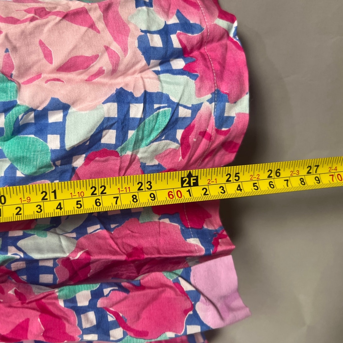 Vineyard Vines Kentucky Derby Run For The Roses Silk Blend Sleeveless Jumpsuit 6