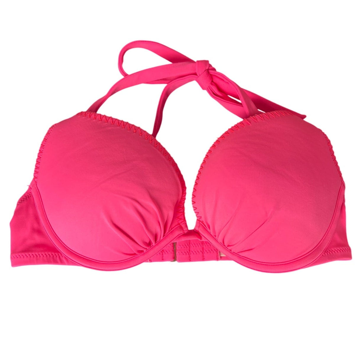 Victoria's Secret Pink Bikini Halter Top Adjustable Tie *Dimensions In Picture*
