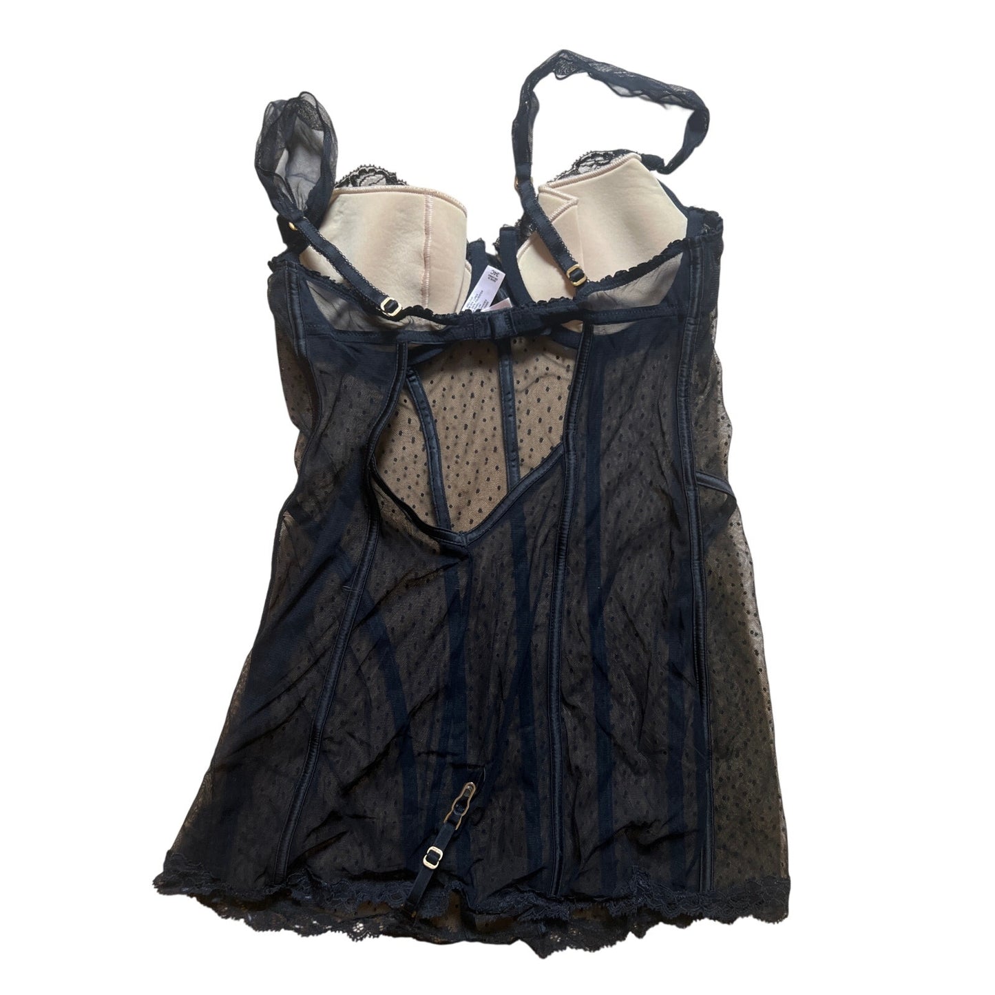 Victoria’s Secret Very Sexy Baby Doll Lace Sheer Black 34C