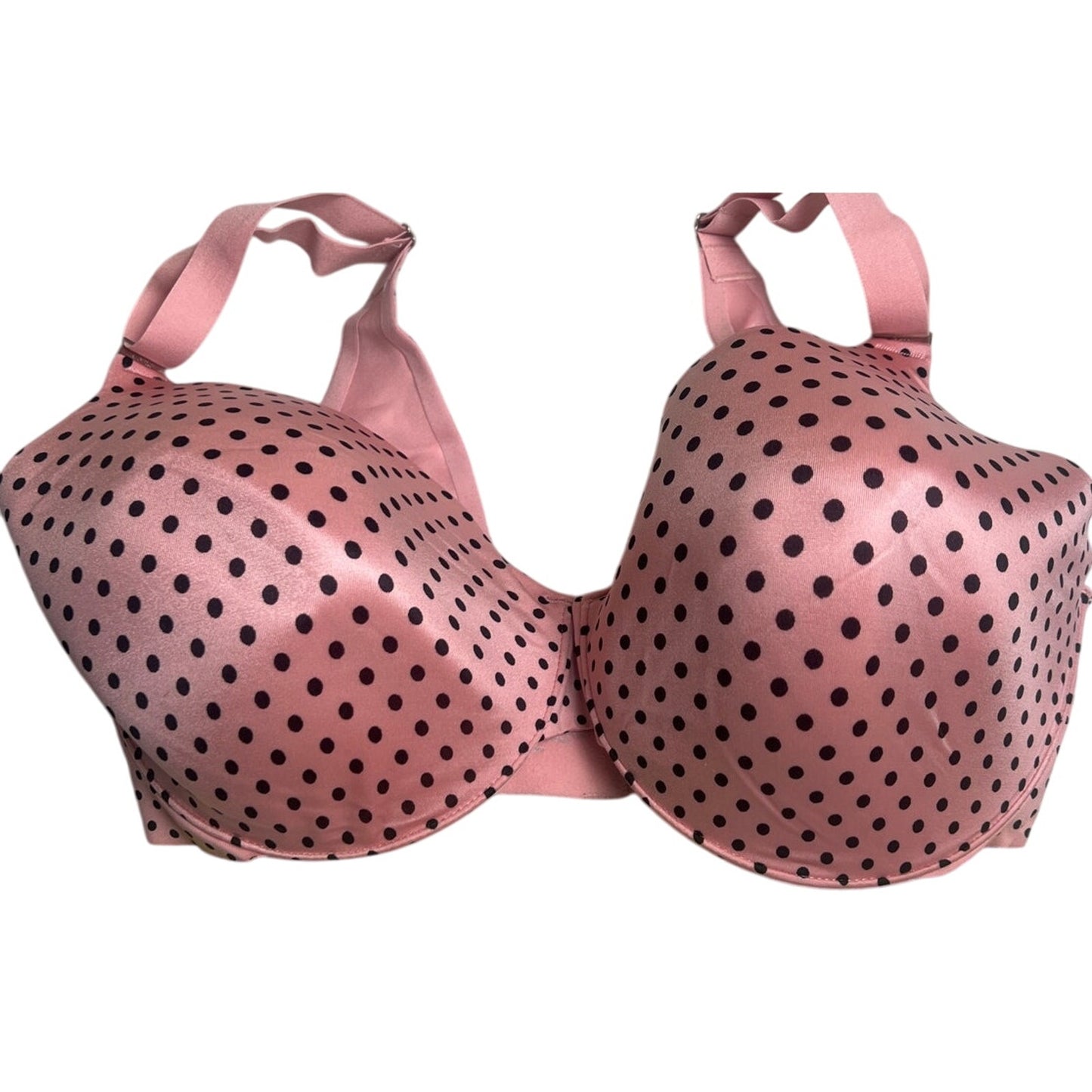 Soma Full Coverage Polka Dot Pink 36DDD Vanishing Back Bra
