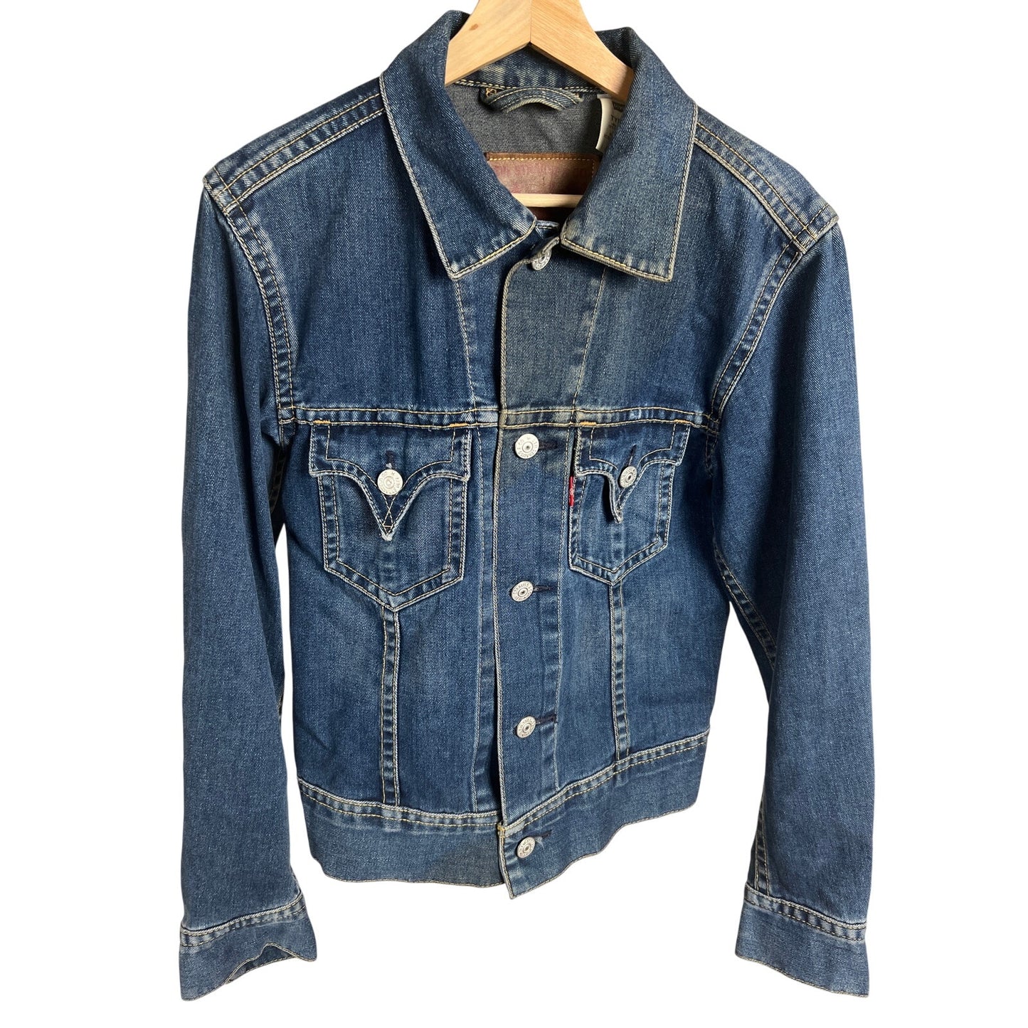 Levi Strauss & Co Type 1 Button Up Jean Jacket Small Iconic Retro