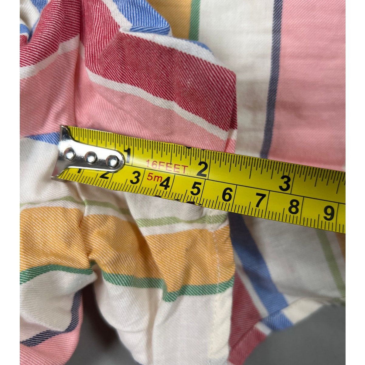 Madewell Striped Smoke Waist Pull On 100% Cotton Women Shorts Size XS