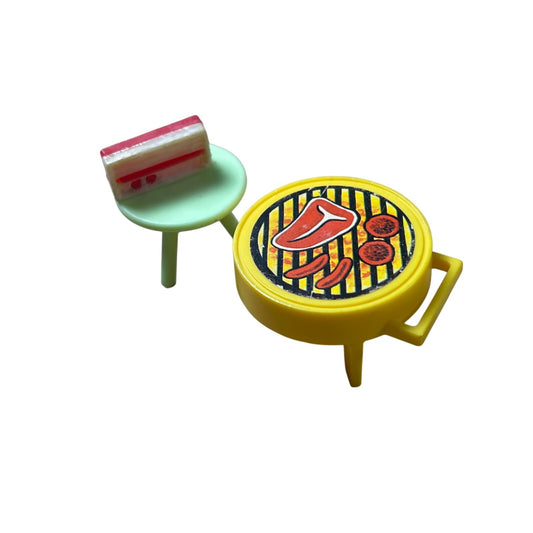 Vintage Doll House Stool/Radio/Grill
