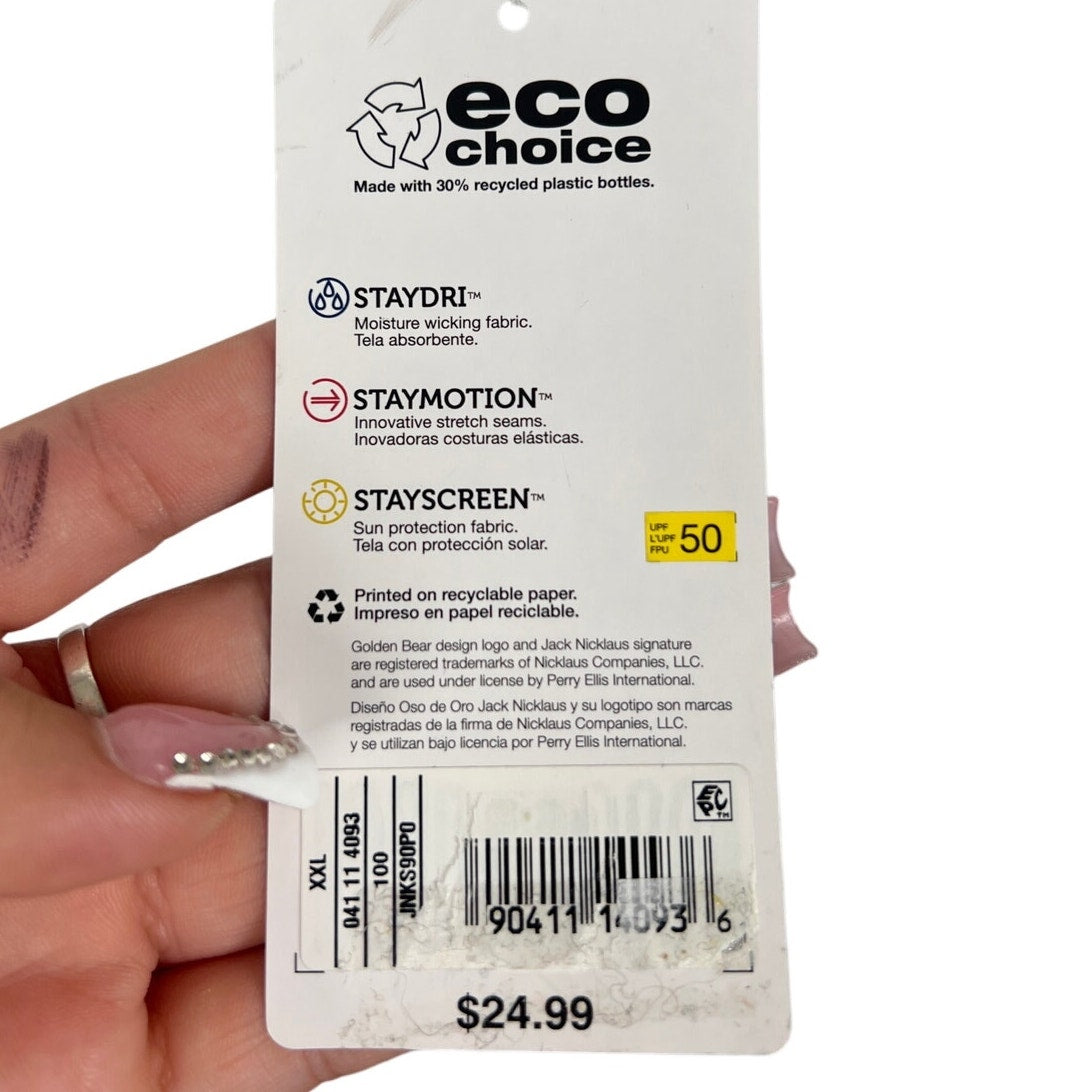 Nickclaus 2XL NWT Eco Choice Made In Japan Polo Men’s Pattern White T-shirt