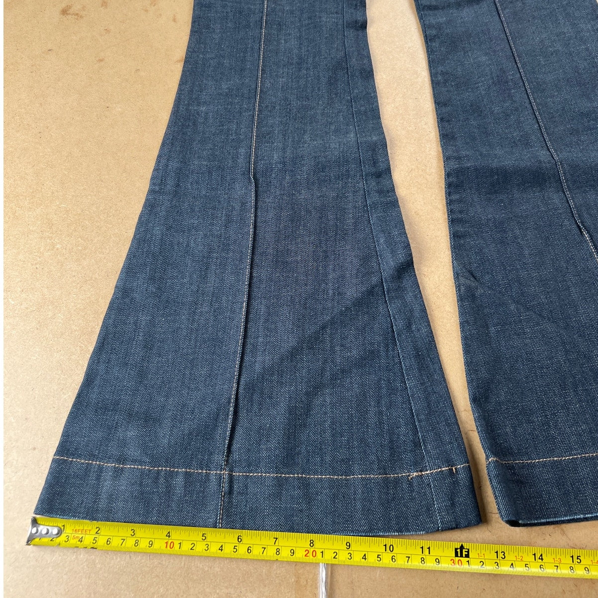 See Thru Soul Boot Cut Jeans Womens SZ 27 Blue Denim Flared Leg Casual Cotton
