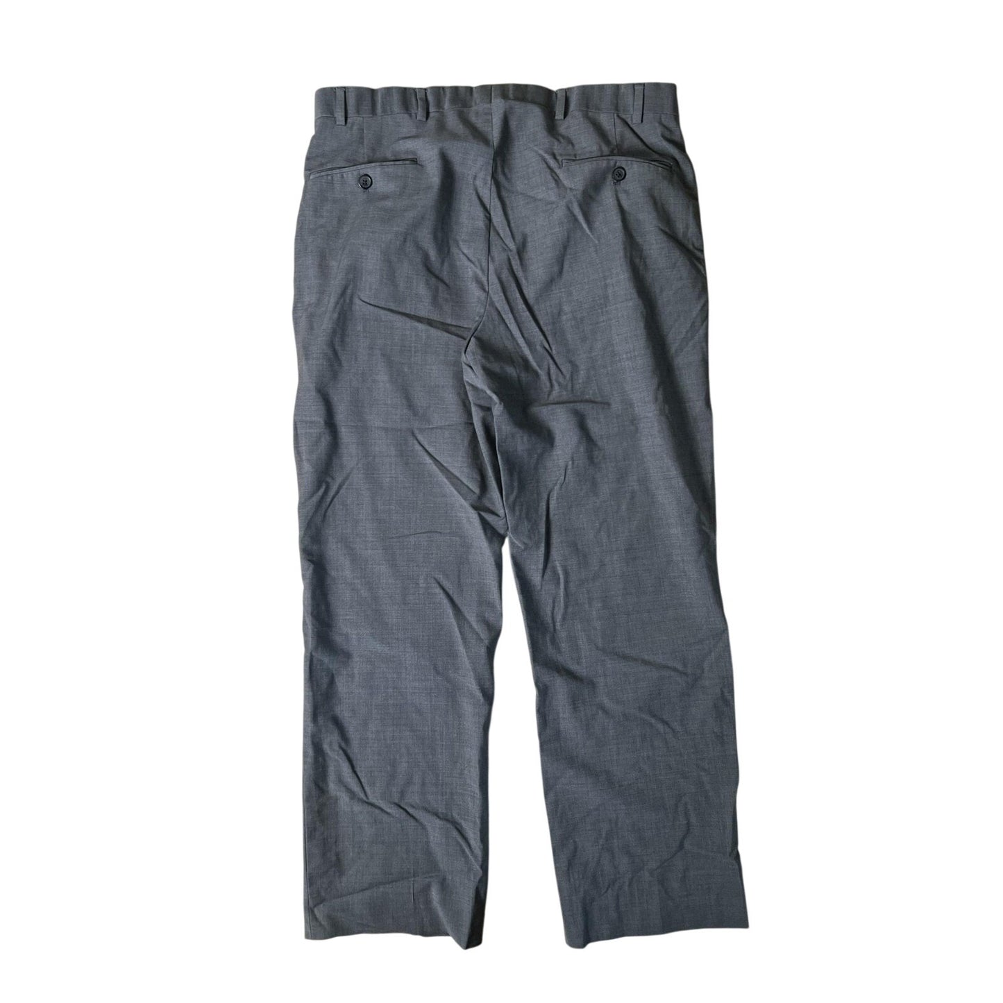 Brooks Brothers Pants Mens 34x34 Gray Dress Wool-Blend Fitzgerald Fit Slim