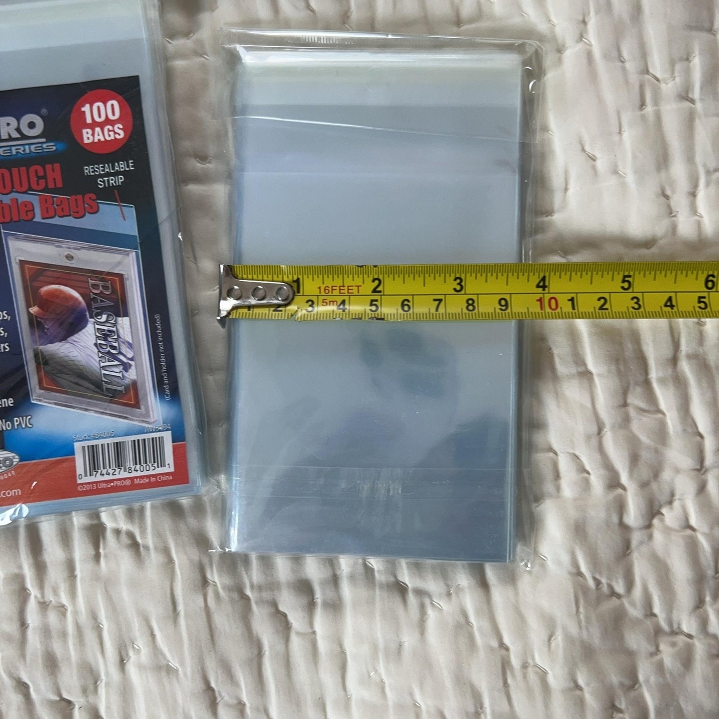 Ultra PRO One-Touch Resealable Bags 100 Bags Standard Clear Plastic Lot
