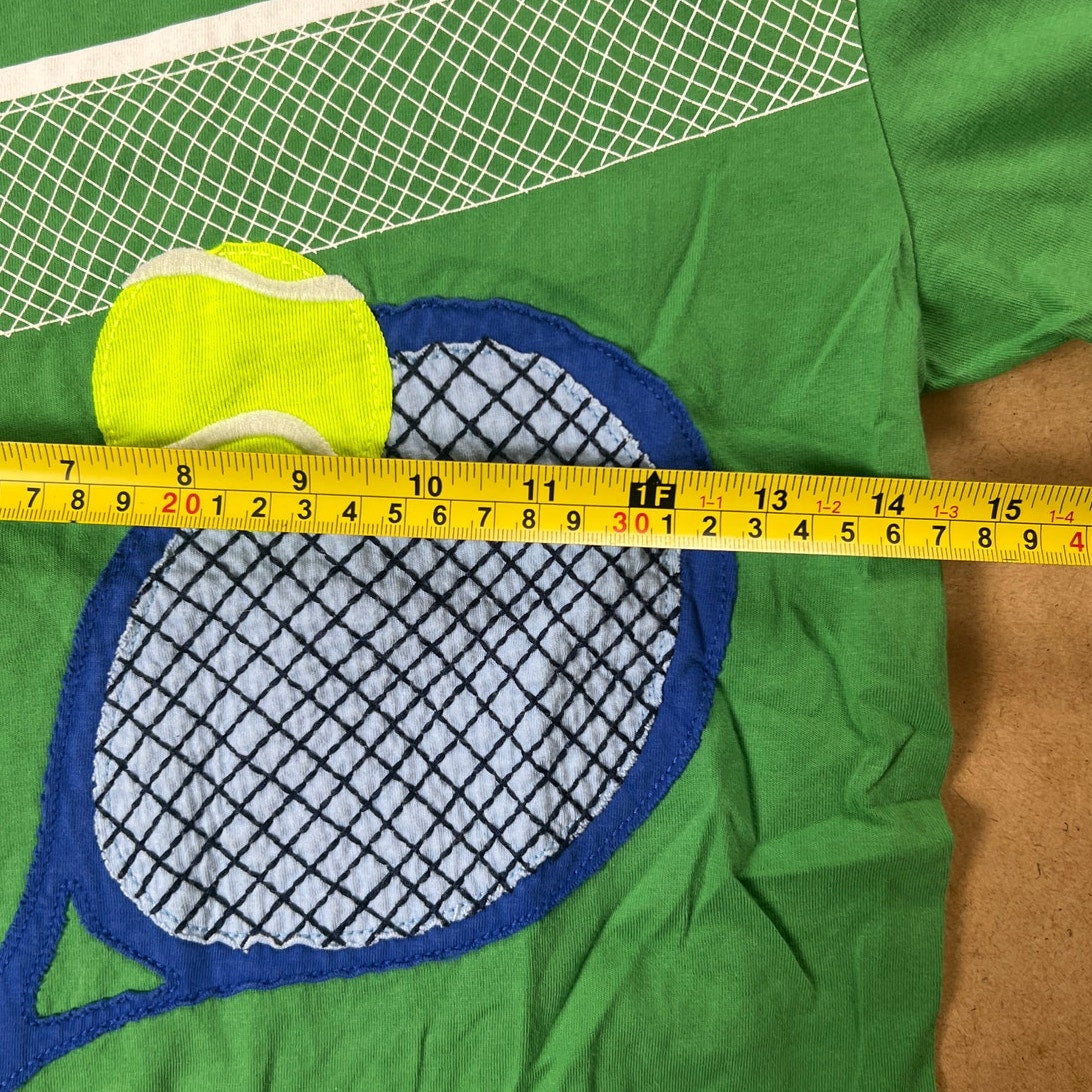 Mini Boden Blue With Green Tennis Racket 9-10Y T-Shirt