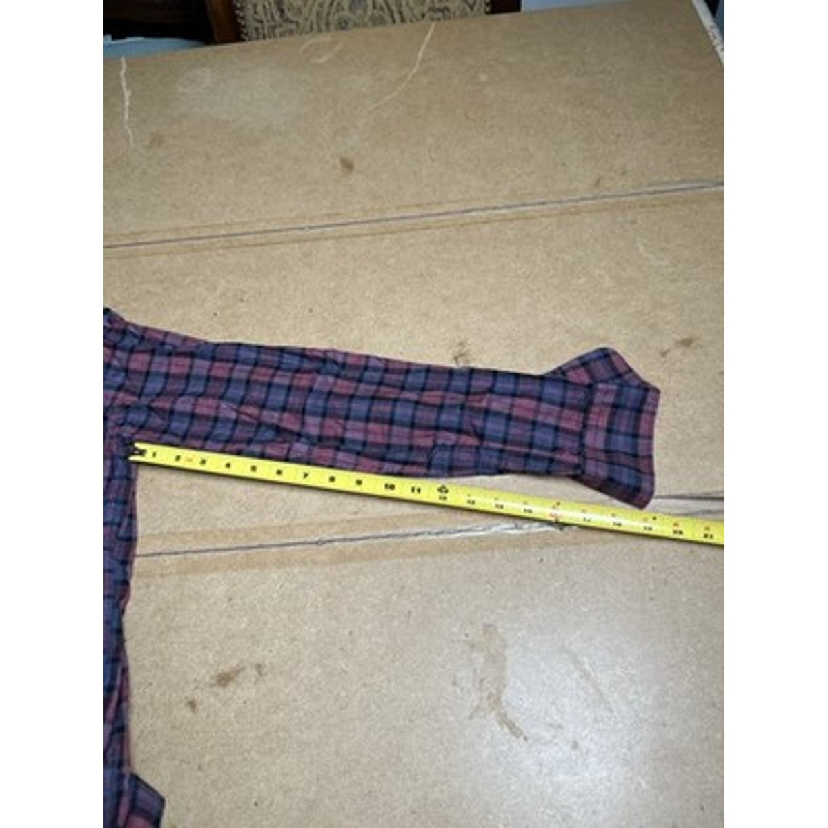 Faherty Shirt Mens L Red Plaid Long Sleeve Button Up Casual Woven Point Collar