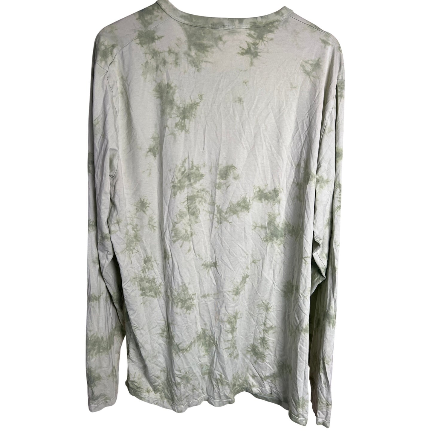 Lululemon The Fundamental Long Sleeve Shirt Green Bleach Pattern