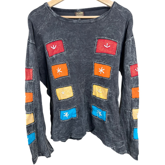 Kyber Outerwear L XL Multi-color Patchworks Long sleeve Shirt