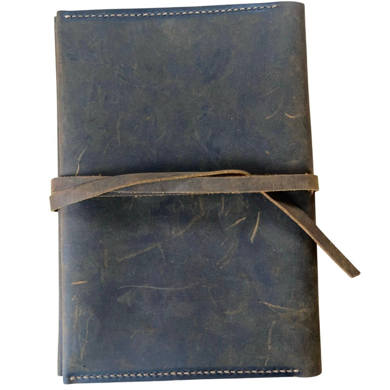 Handmade Brown Leather Journal Cover Medium Bookbinding Notebook Rustic