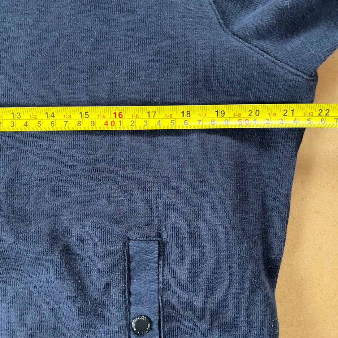 Ben Sherman Navy Blue Full-Zip Up Sweater Size XL