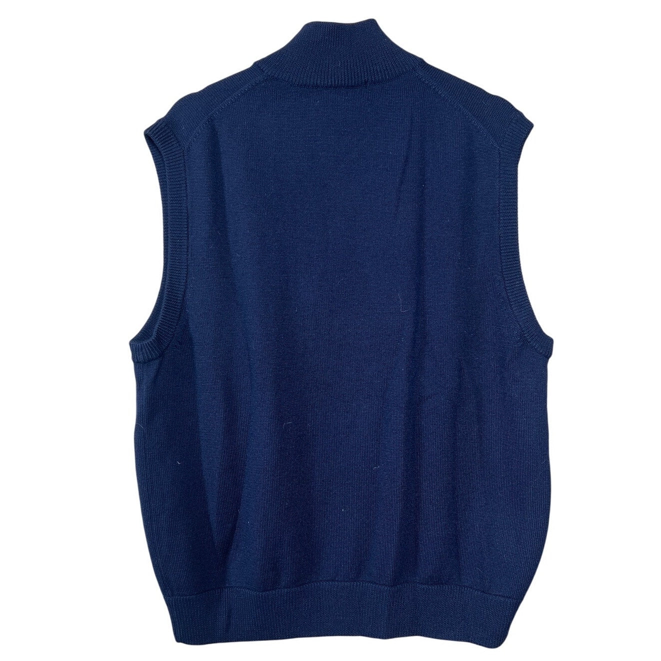 Brooks Brother Size Large Blue Sweater Vest 100% Merino Wool