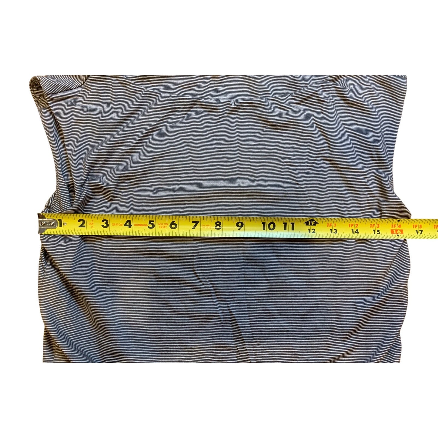 ATHLETA Westwood Micro Stripe Ruched Sleeveless Fitted Waist Dress Size S - EUC