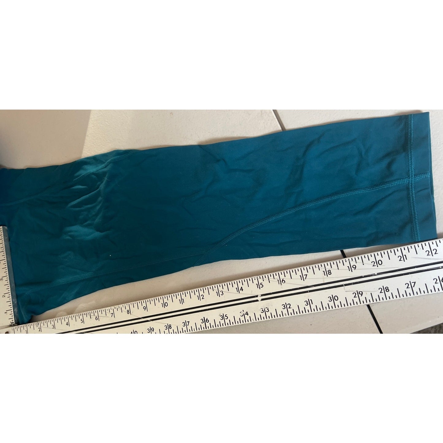 Athleta Blue Women's High Rise Pocketed Cropped Leggings Size MT