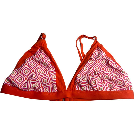 Jantzen Square Orange Women Swim Top Size 10 Adjustable