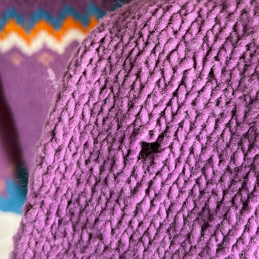 Vintage Nuca Hausi 100% Cotton Large Made In Ecuador Knit Sweater