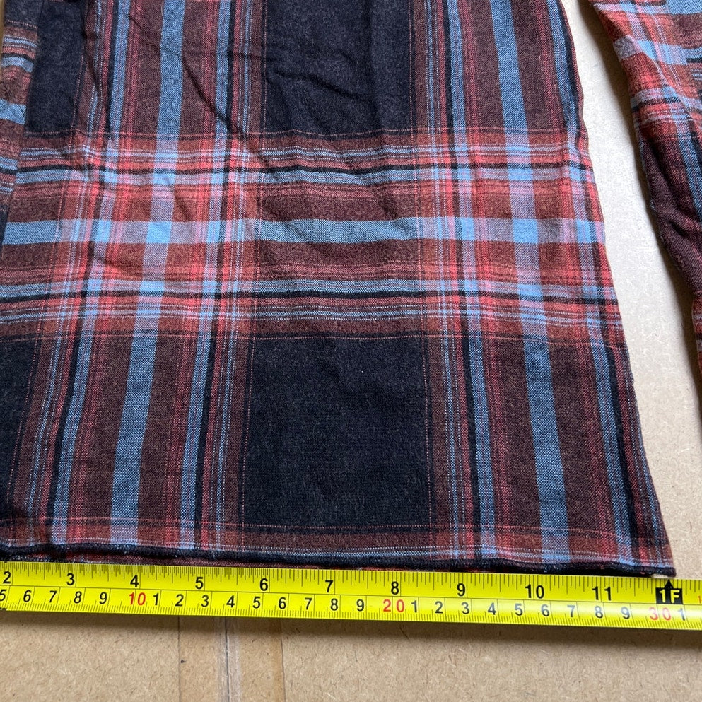 Free People Plaid Red/Black Jumpsuit Size S