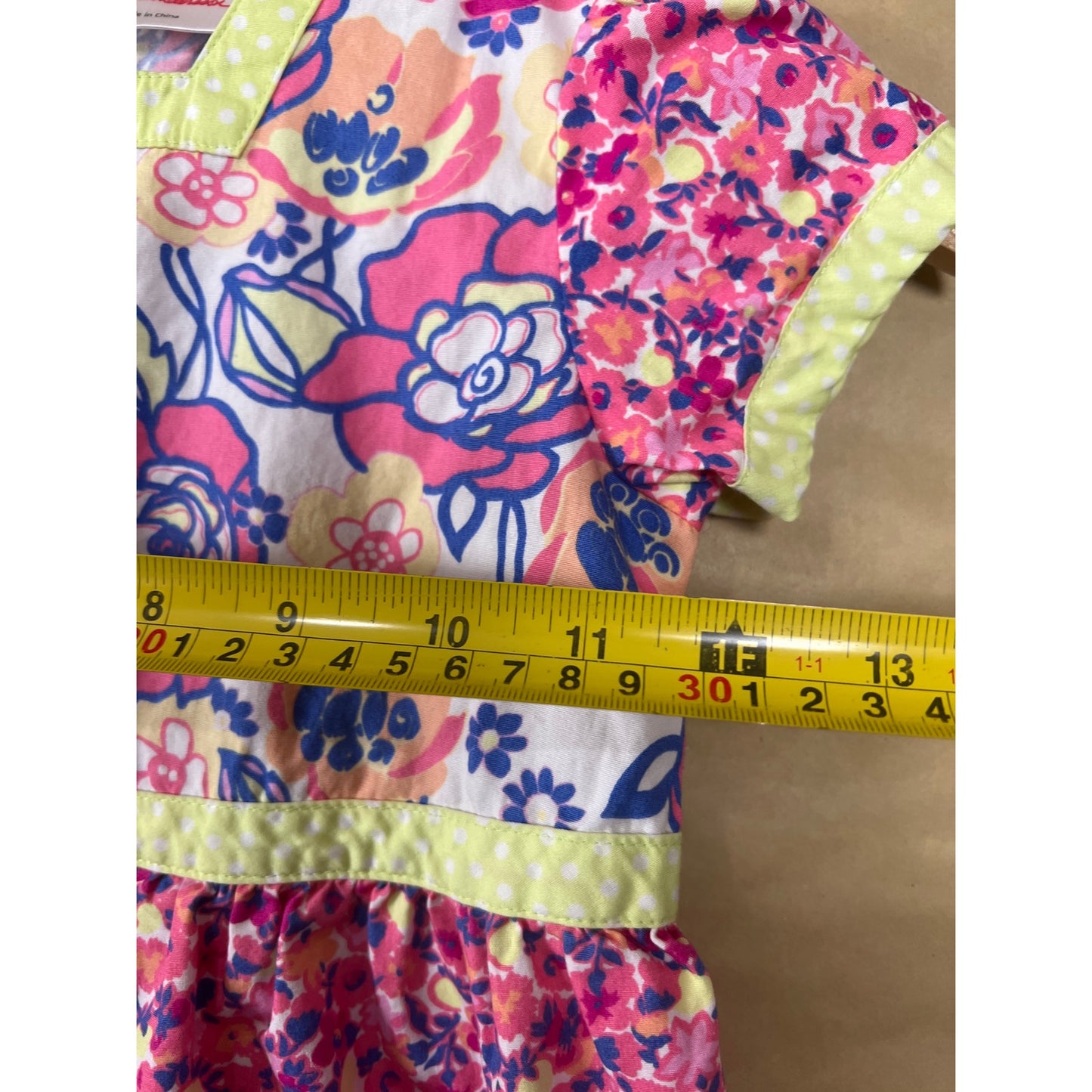 Hanna Andersson 110 Floral Pink Girl Sleeve Dress Daisy