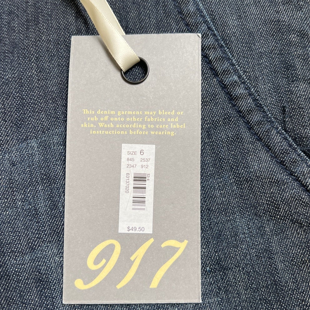 NWT The Limited Denim 917 Bermuda Shorts Lo-Rise, Slender Waist Size 6