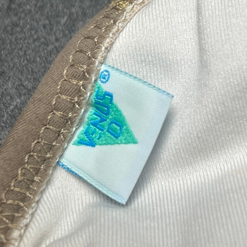 Vintage Venus AOP Brown and Grey Bikini Top Size M