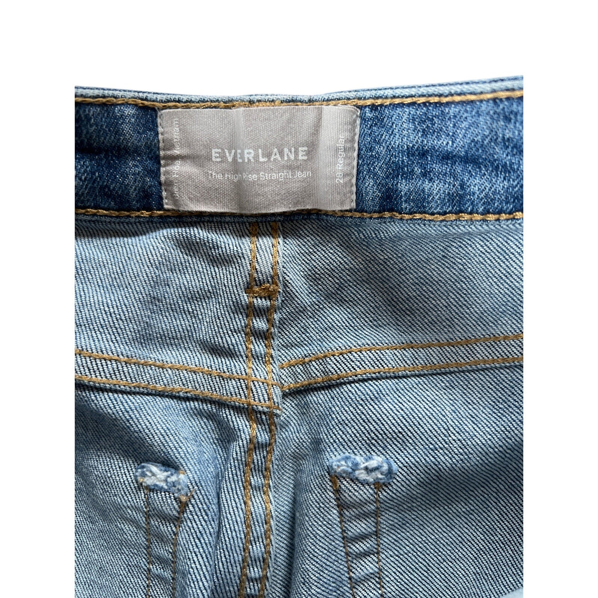 Everlane The Original Cheeky Jean Women’s Size 28 High Rise Straight Blue Denim