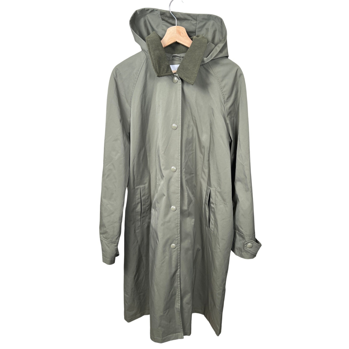 Sam Edelman NWT 2XL 100% Polyester Repellent Green Trench Coat Women's
