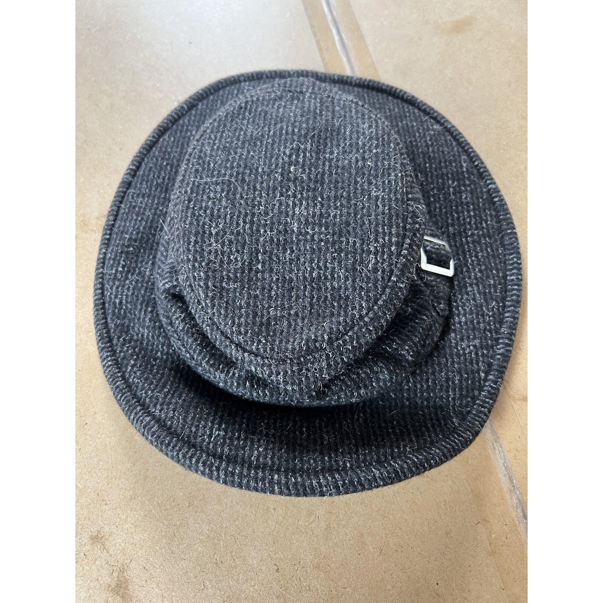 Tilley Endurables Hat Bucket Mens 7 1/8 Gray Tweed Lined Insulated Winter