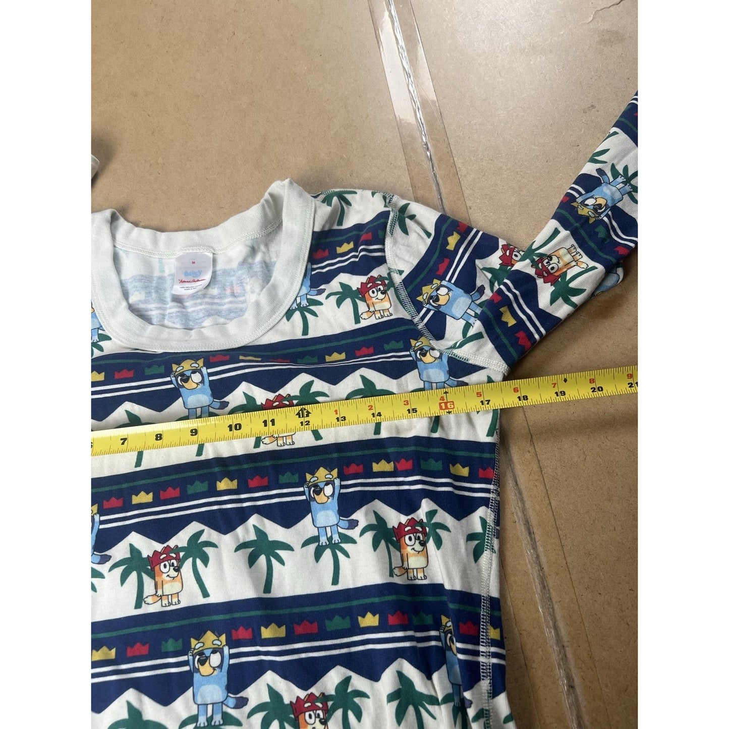 Hanna Andersson Set Unisex Kids M White Striped Bluey Character Jersey