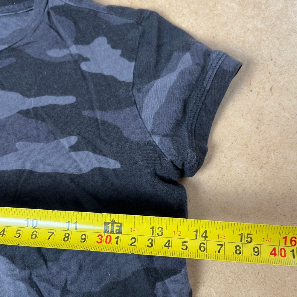 Athleta Girls Black Camo Top Size S (7)