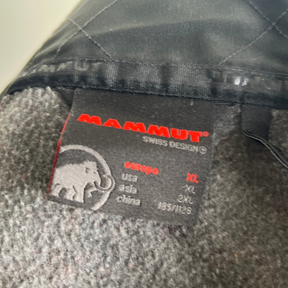 Mammut Sweater Women's XL Maroon Full Zip Logo Fleece Lined Sweatshirt Hoodie