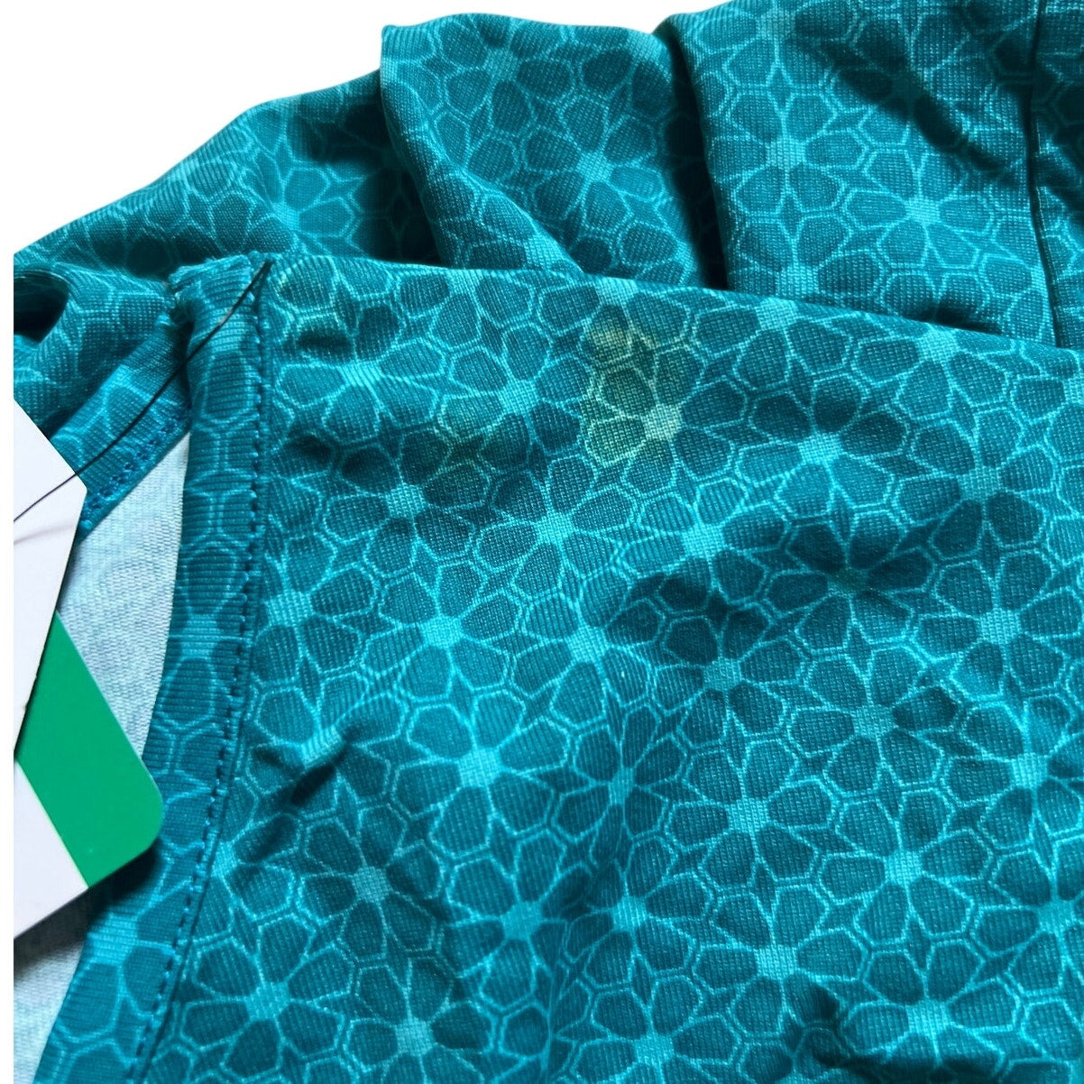 NWT Hang Ten Long Sleeve Sun Tee-Rash Guard-UPF 50+ Quick Dry Pocket Teal XL