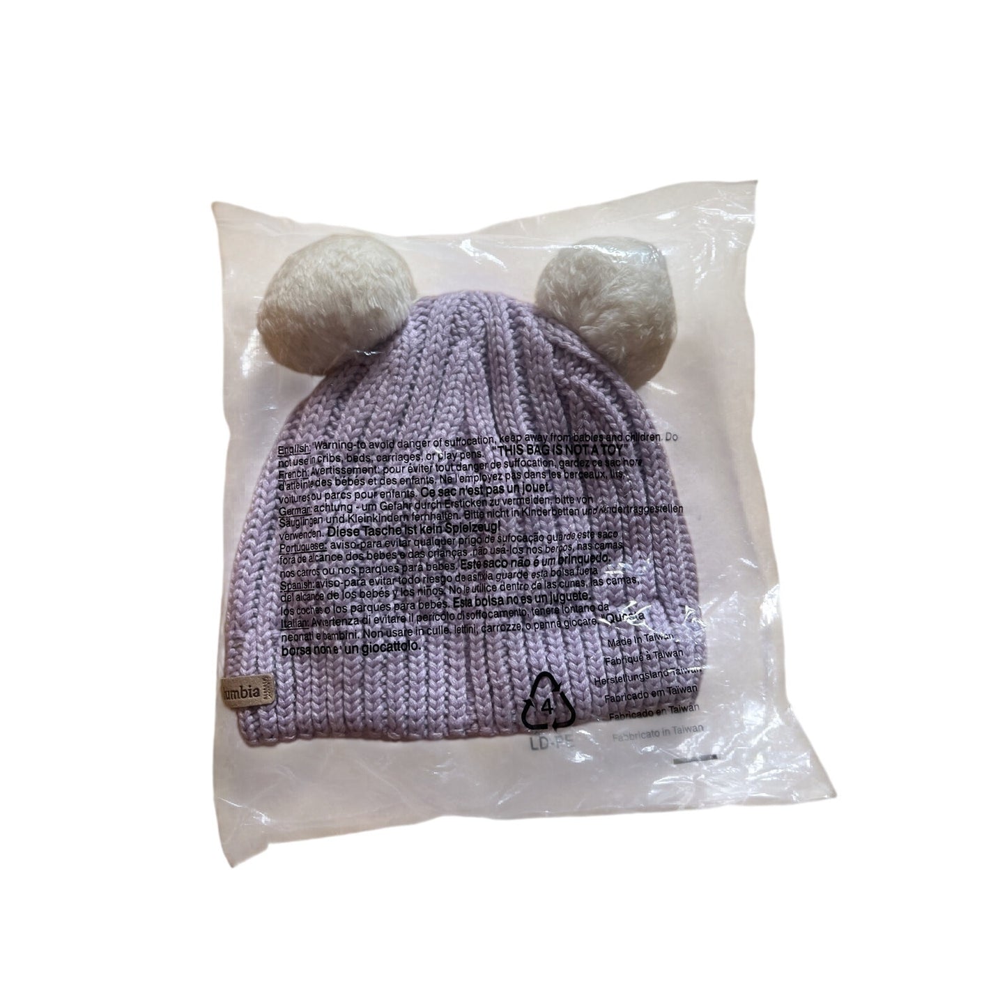 NWT Columbia Girl Youth Purple Knitted Hat