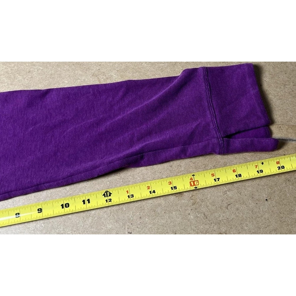 Horny Toad Dress Womens L Purple Wrap Knee Length Jersey V-Neck Empire Waist