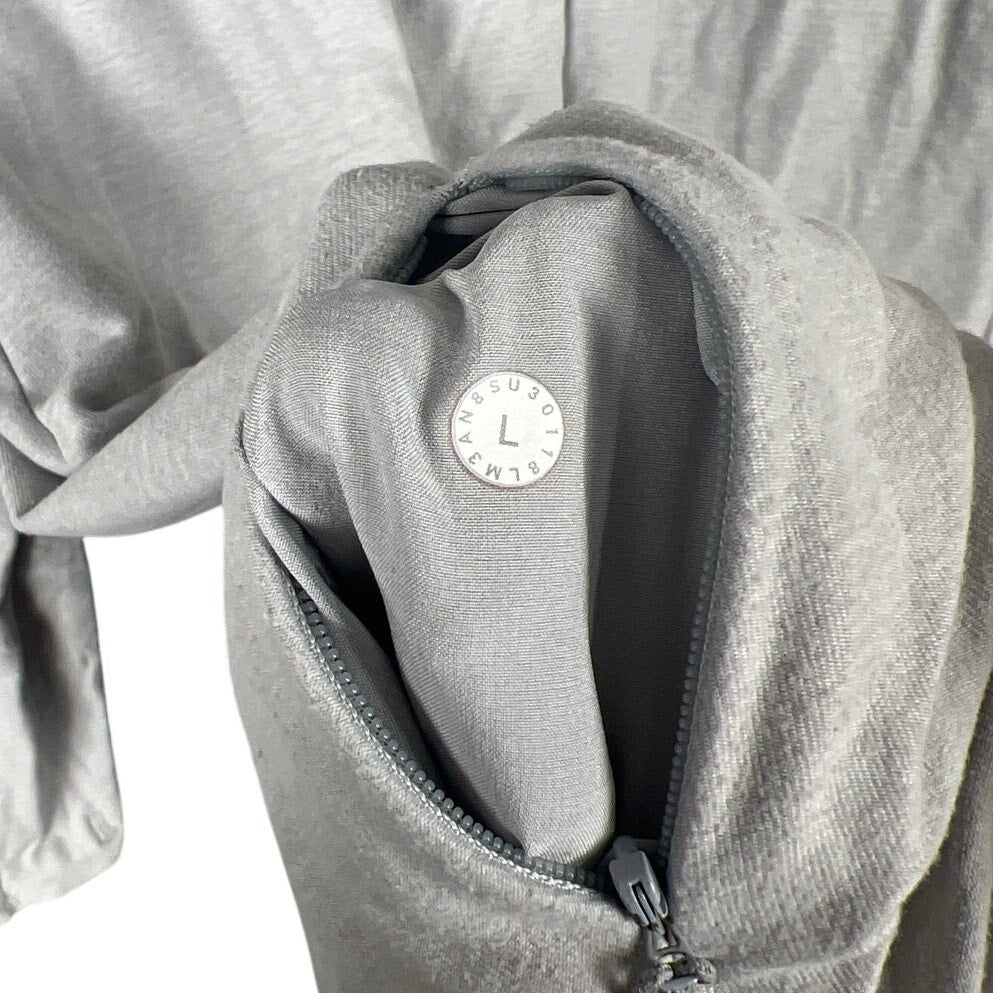 Lululemon Size Large Long Sleeve Pullover 1/4 Zip Gray Men's Surge Warm