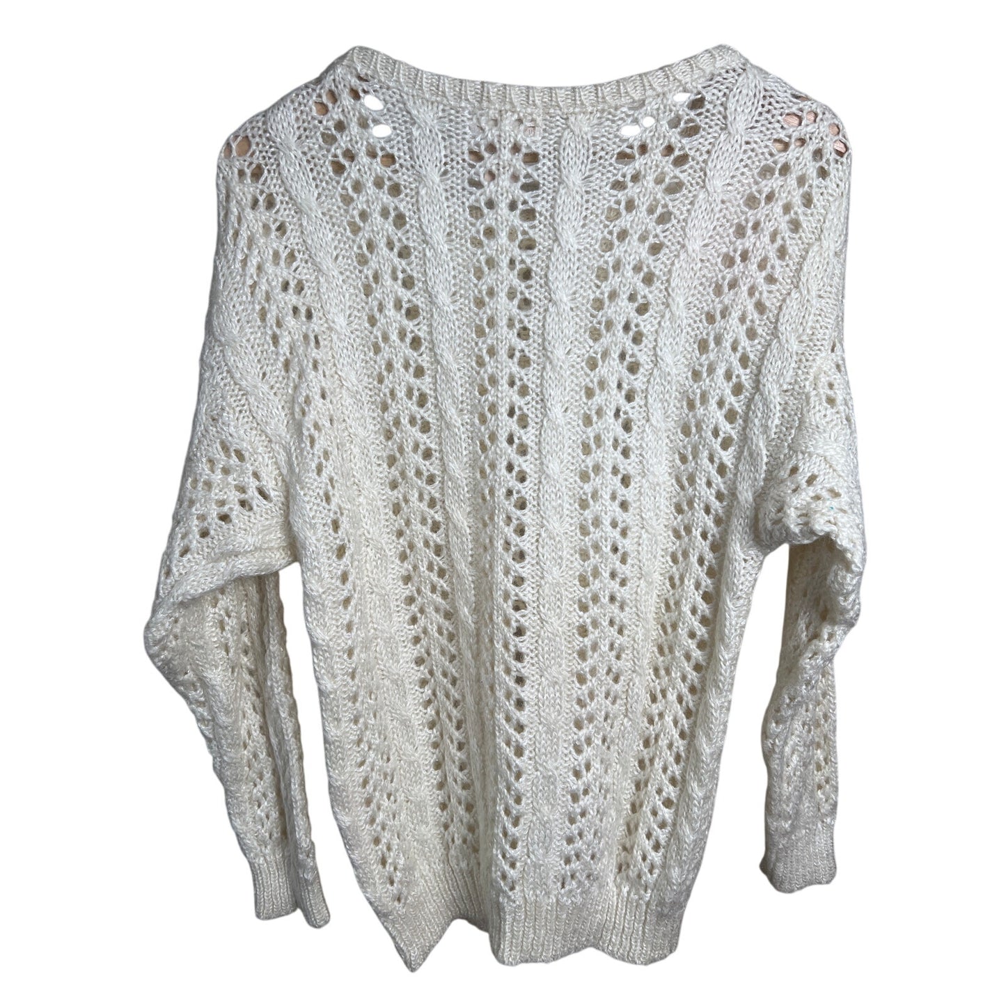 Vintage John Meyer White Knit Size Medium Pullover Crewneck